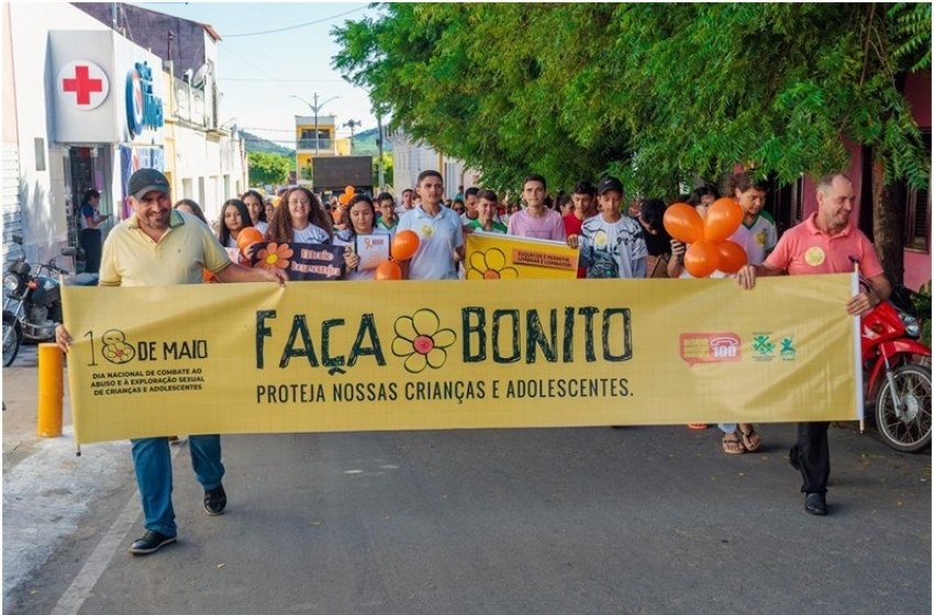 São José da Lagoa Tapada realiza caminhada no Dia Nacional de Combate à Exploração Sexual Infantil