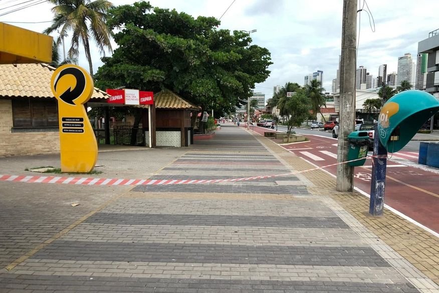 Estacionamento da orla de João Pessoa será fechado às 16h e bares e restaurantes devem fechar às 22h